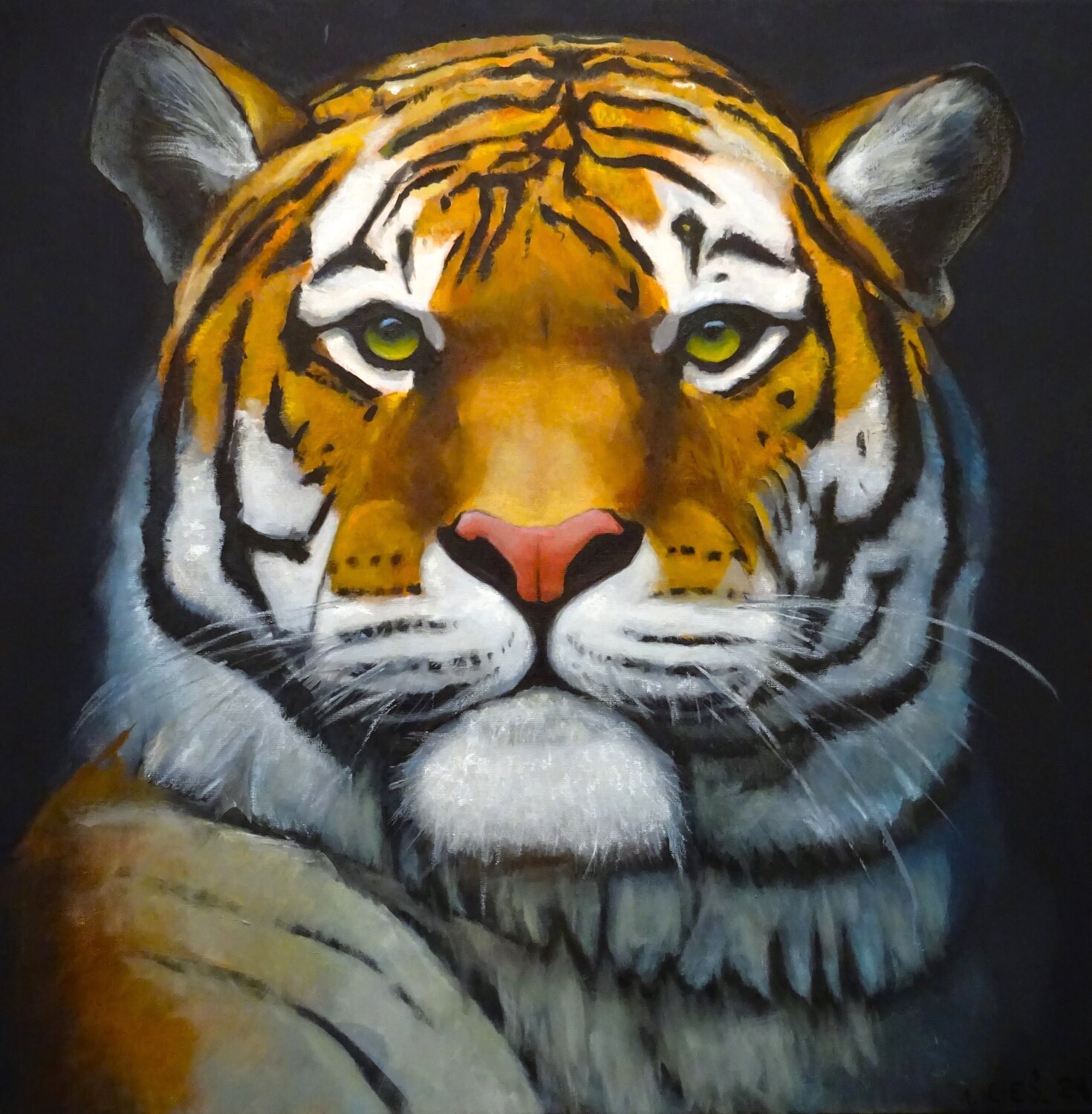 Tiger Angelika Bes Original painting for sale