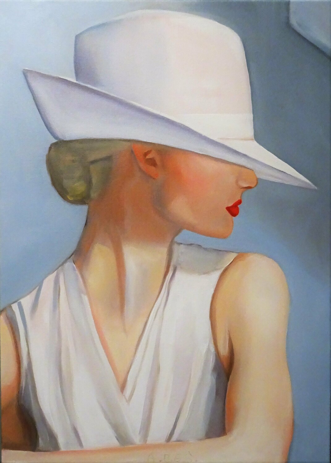 Summer in white Angelika Bes Original painting for sale