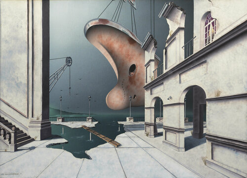 La proue (Sous baguettes) by Thierry Van Quickenborne, Painting for Sale on Select