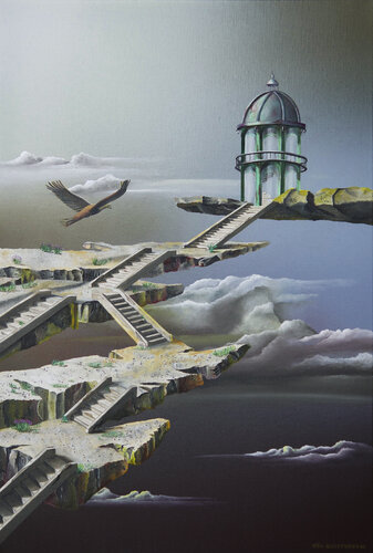 L'ascension by Thierry Van Quickenborne, Painting for Sale on Select