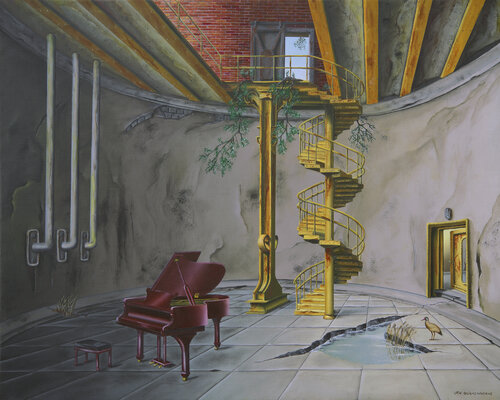 Le dénouement by Thierry Van Quickenborne, Painting for Sale on Select