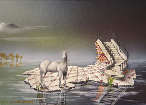 Le reflet by Thierry Van Quickenborne, Painting for Sale on Select