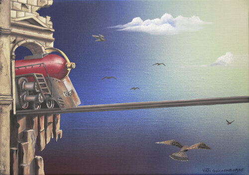 Au-Delà by Thierry Van Quickenborne, Painting for Sale on Select
