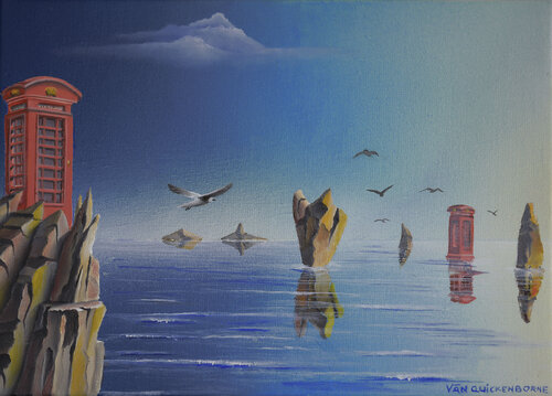 LOIN by Thierry Van Quickenborne, Painting for Sale on Select