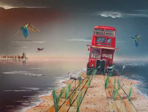 Into the wild (Reproduction) by Thierry Van Quickenborne, Painting for Sale on Select