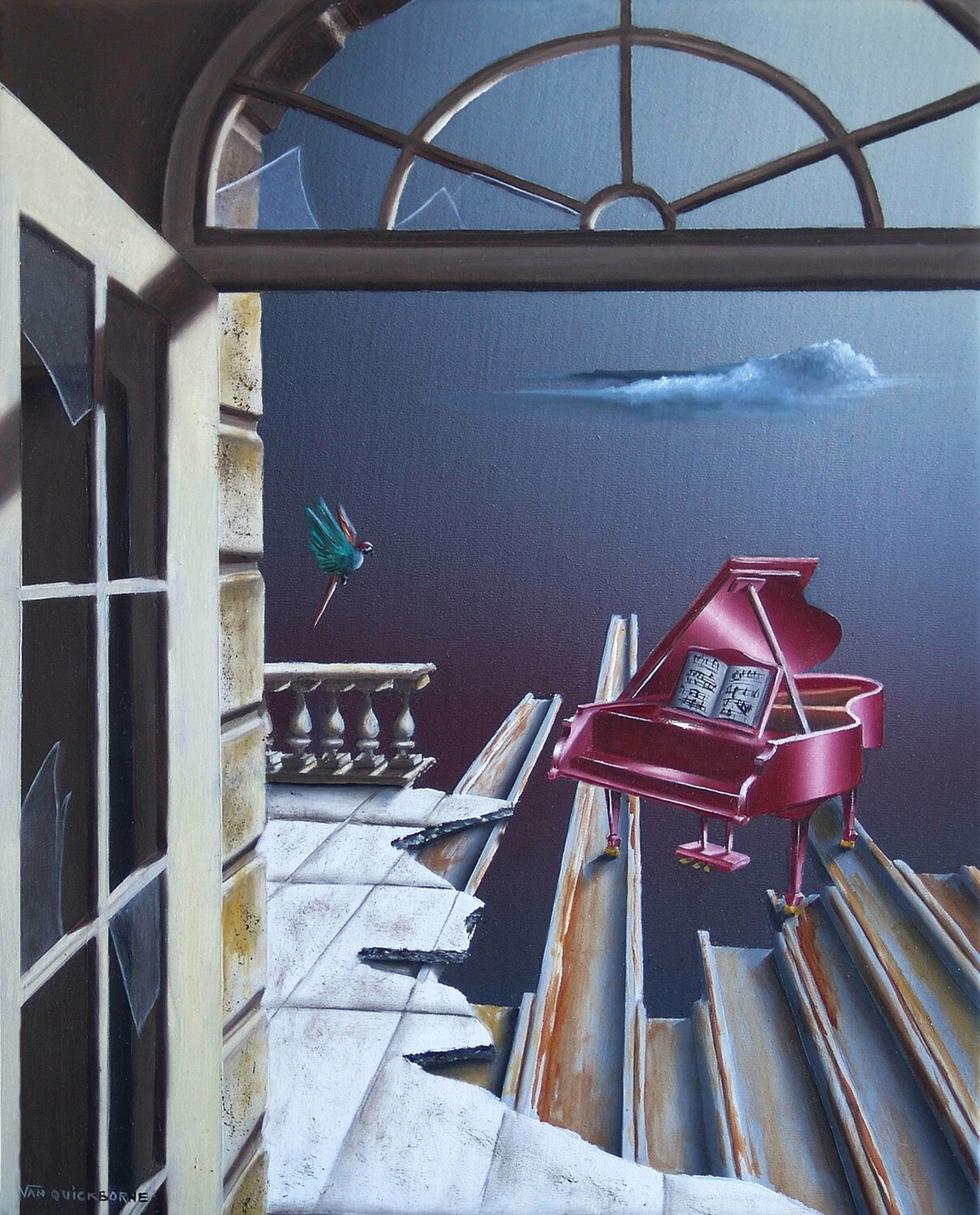 Coda Thierry Van Quickenborne Original painting for sale