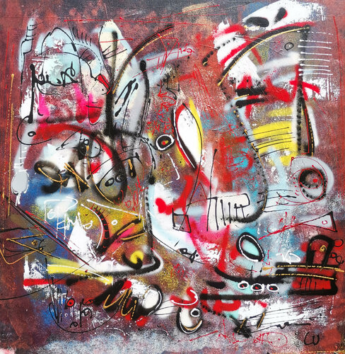 XVIII by Luc Villard, Painting for Sale on Select
