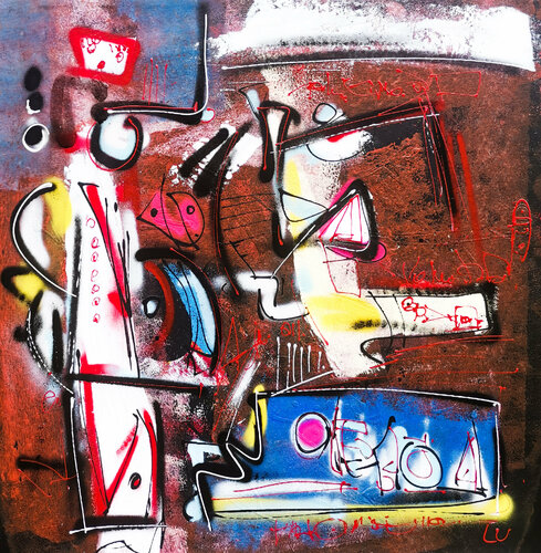 XV by Luc Villard, Painting for Sale on Select