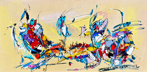 Croisière sur le Nil by Luc Villard, Painting for Sale on Select