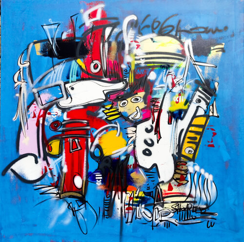 En terre inconnue by Luc Villard, Painting for Sale on Select