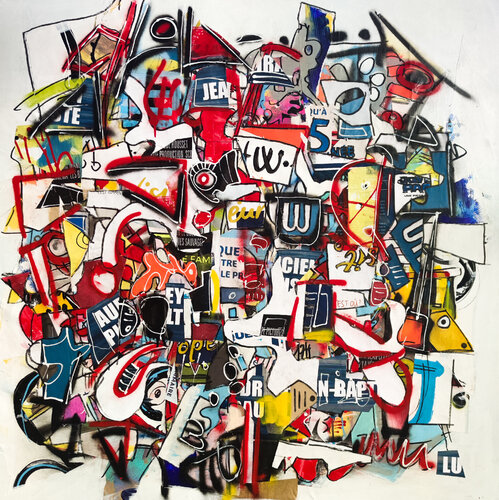 Moulin rouge by Luc Villard, Painting for Sale on Select