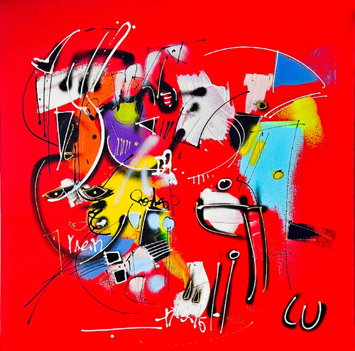 Anthémis by Luc Villard, Painting for Sale on Select