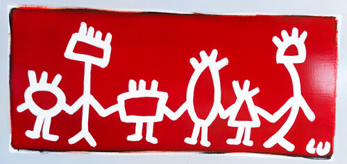 Family by Luc Villard, Painting for Sale on Select
