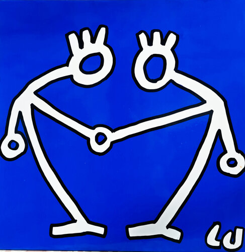 La confidence by Luc Villard, Painting for Sale on Select