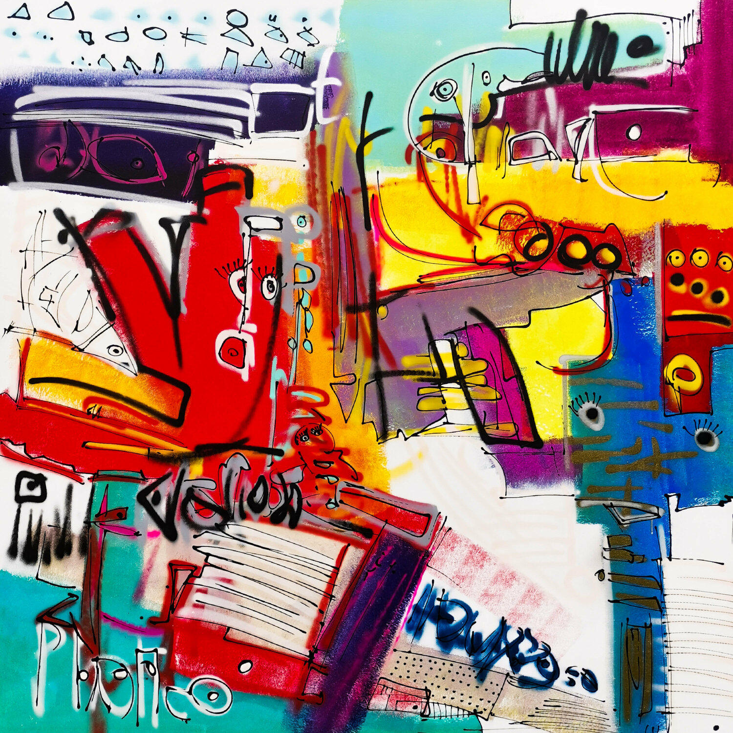 Abracadabrantesque Luc Villard Original painting for sale