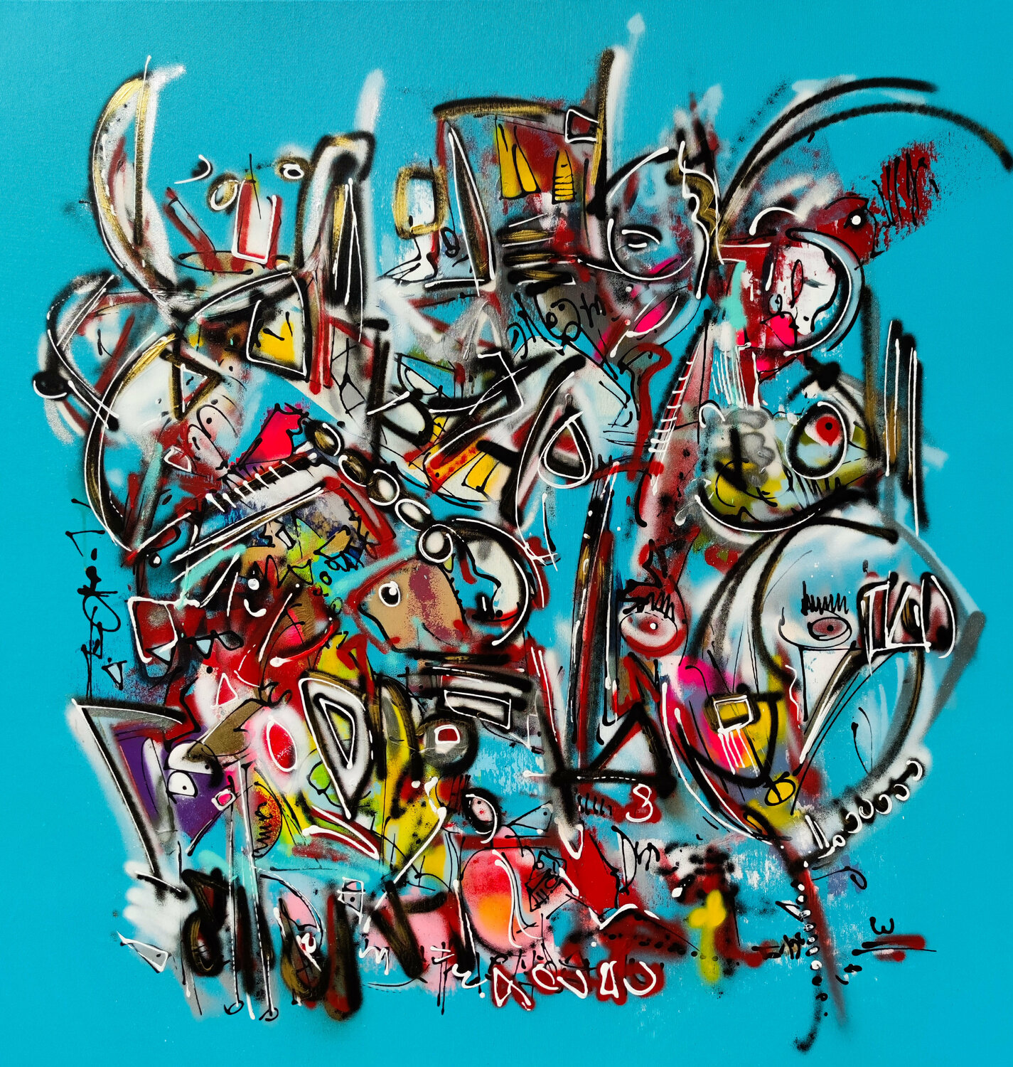 Atitla Luc Villard Original painting for sale
