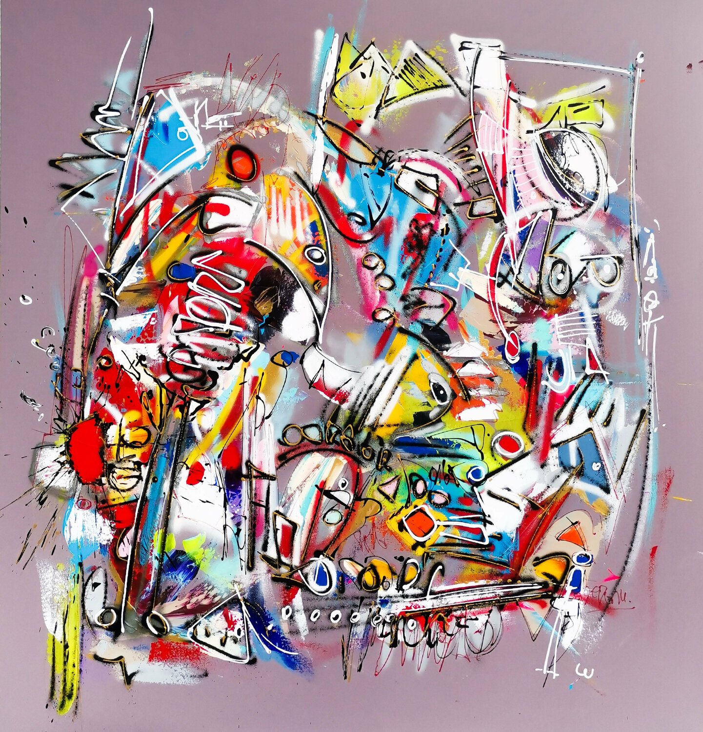 Flying Cloud Luc Villard Original painting for sale