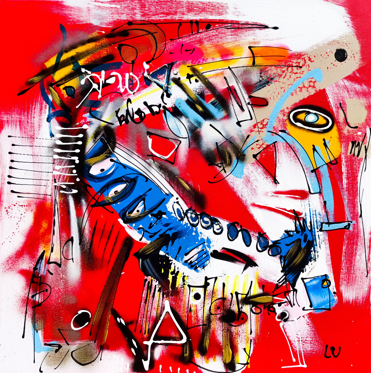Beaivi Luc Villard Original painting for sale