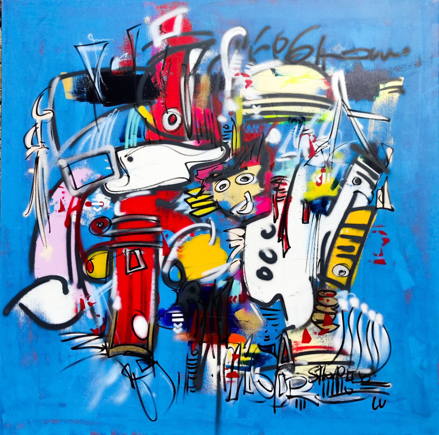 En terre inconnue Luc Villard Original painting for sale