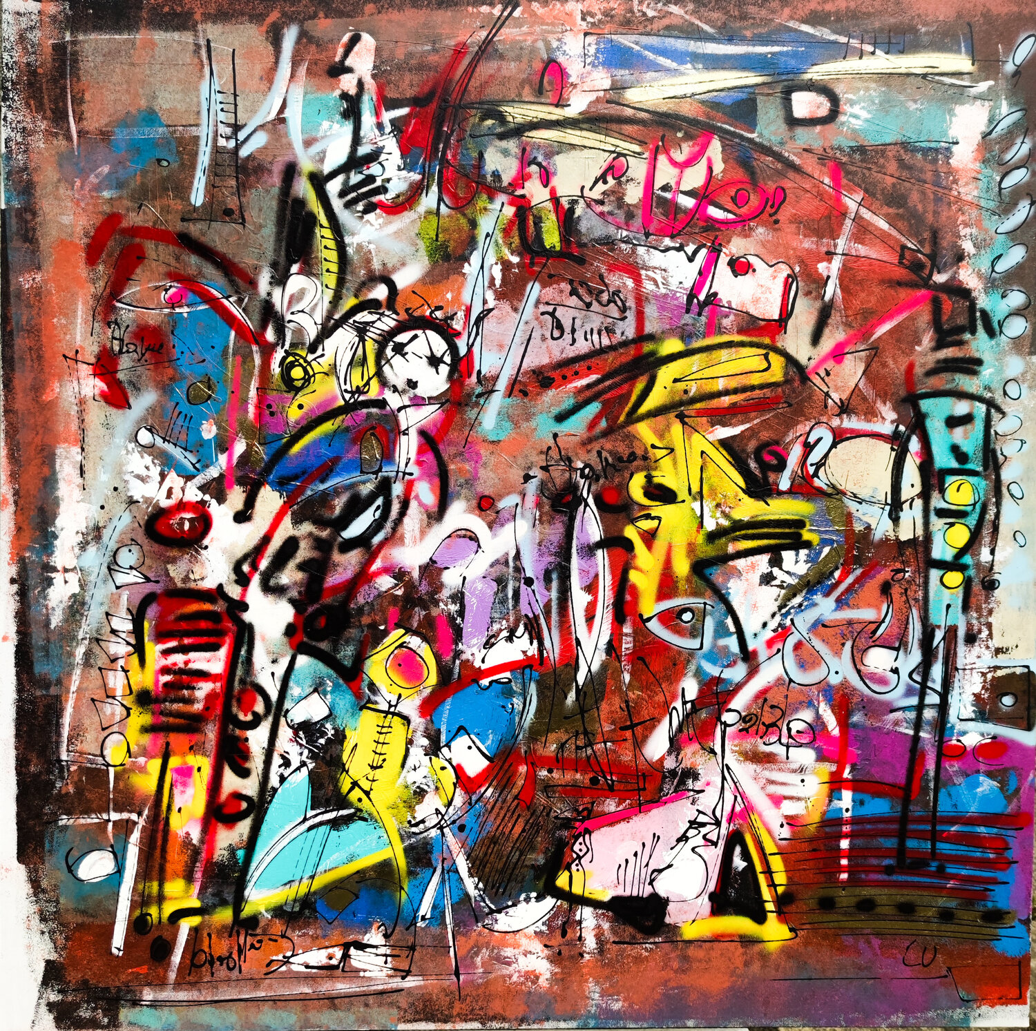 Champion Luc Villard Original painting for sale