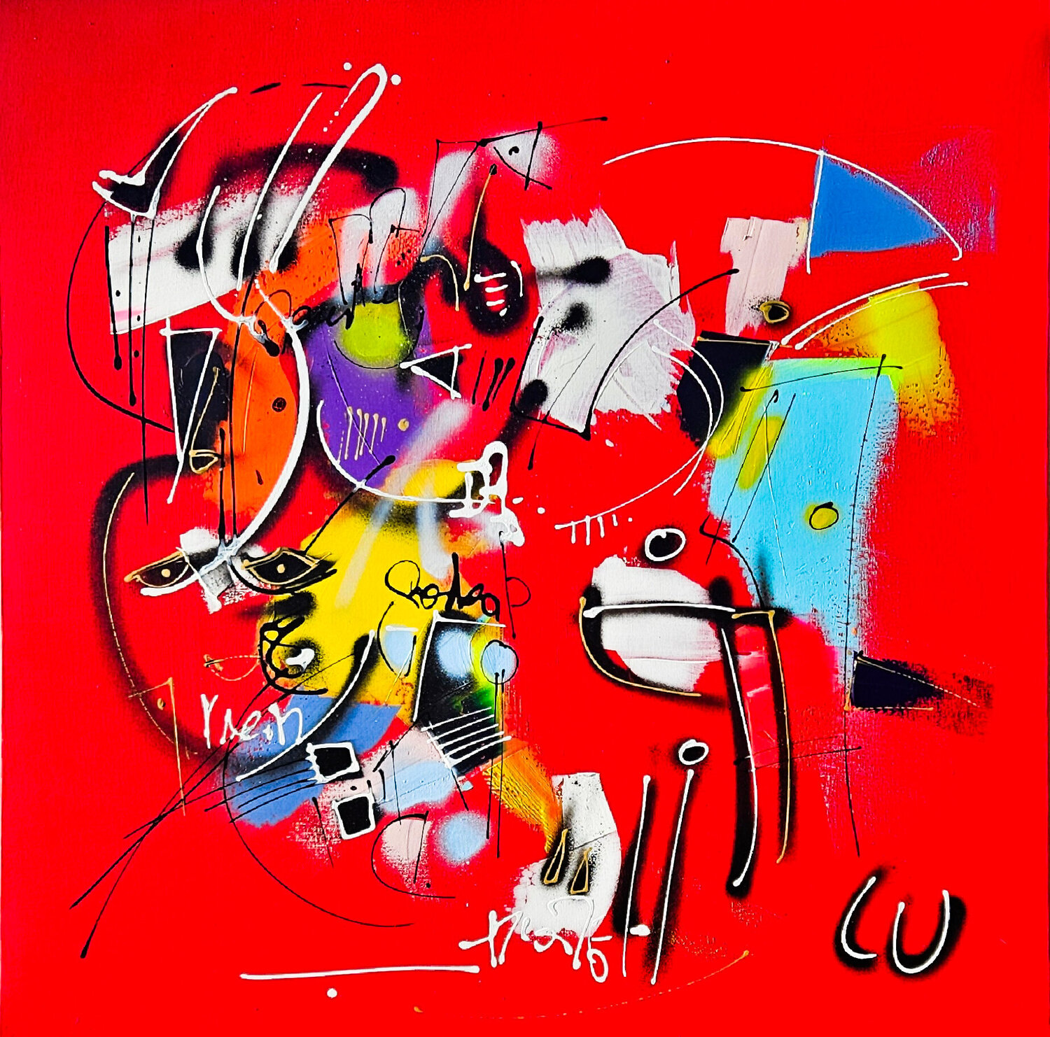 Anthémis Luc Villard Original painting for sale