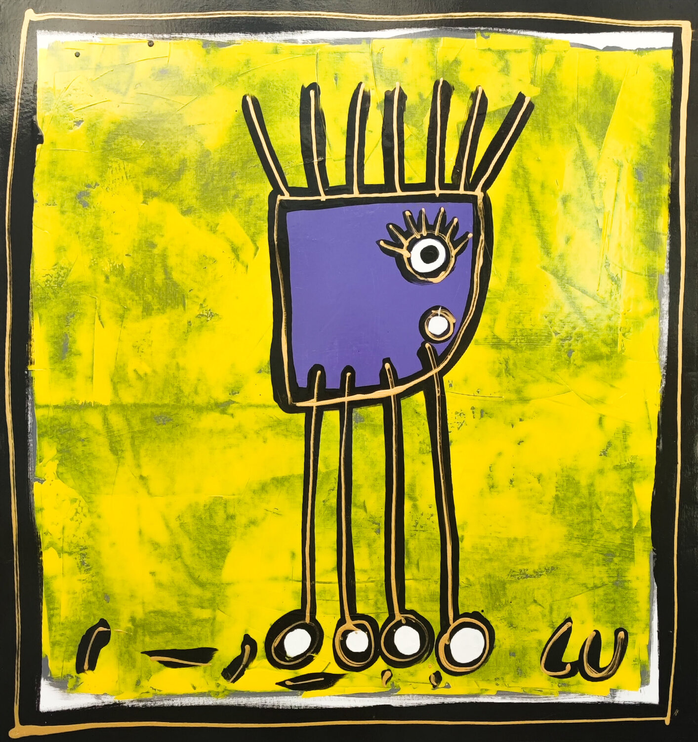 Zarbi Luc Villard Original painting for sale