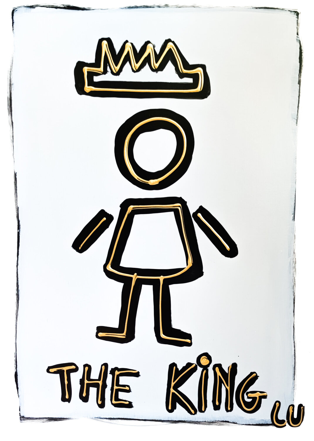 The King Luc Villard Original painting for sale