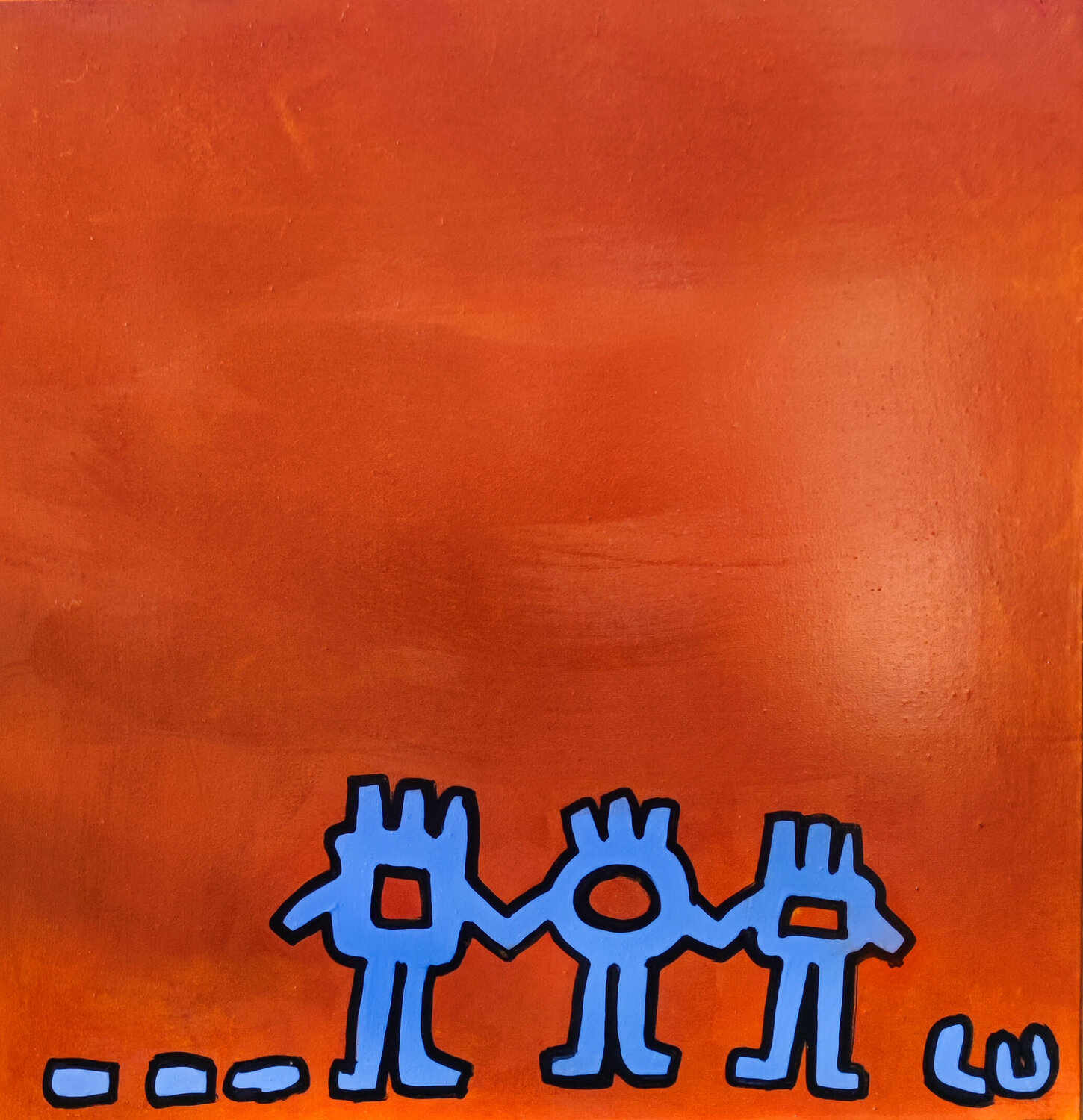À trois Luc Villard Original painting for sale