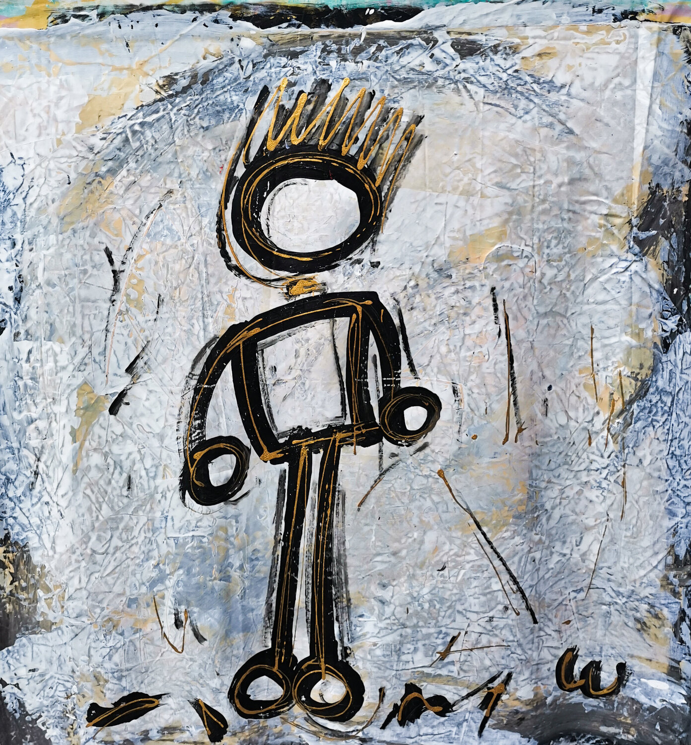 Figure in Silence Luc Villard Original painting for sale