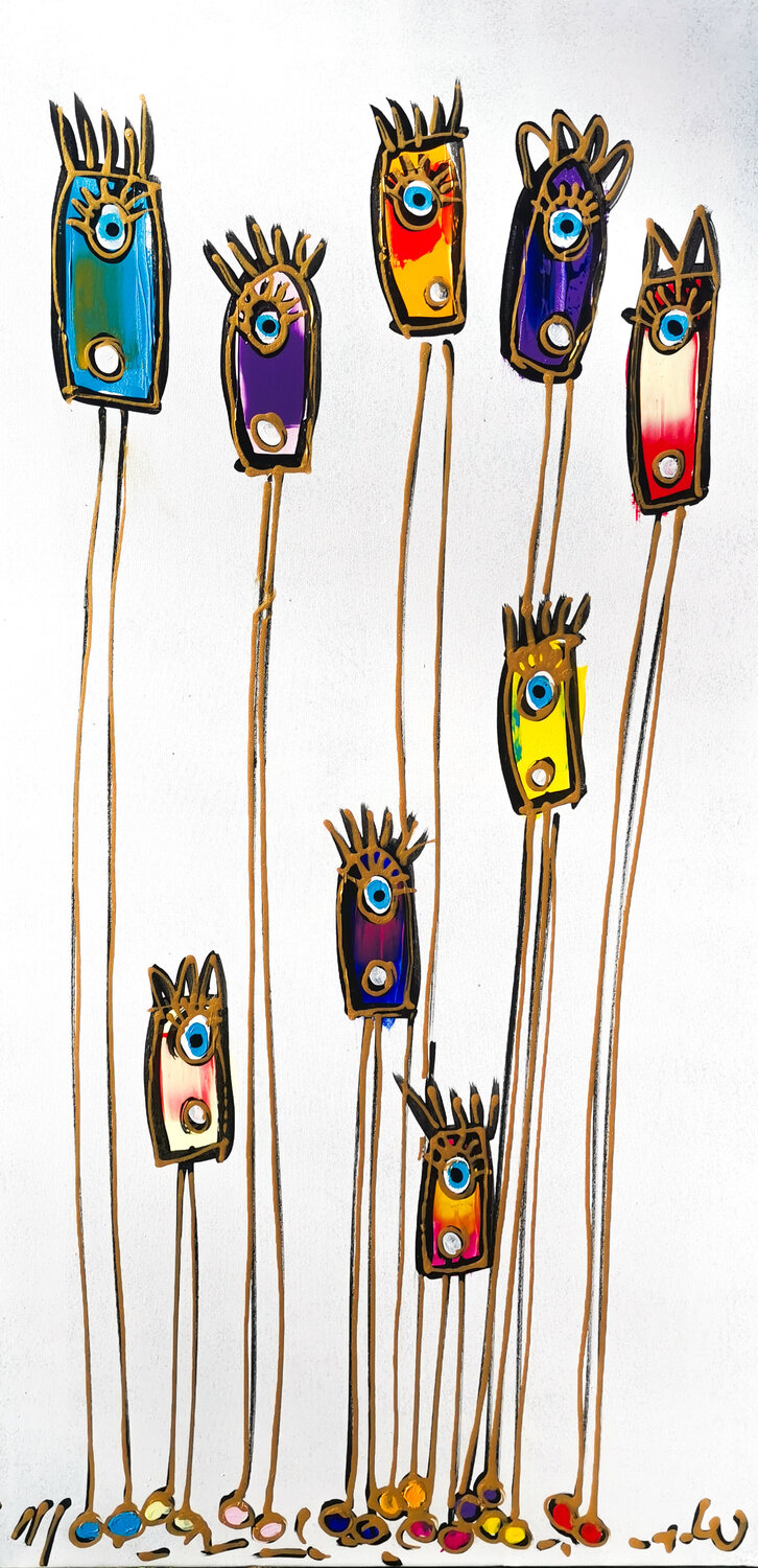 Souvenirs d'enfance Luc Villard Original painting for sale