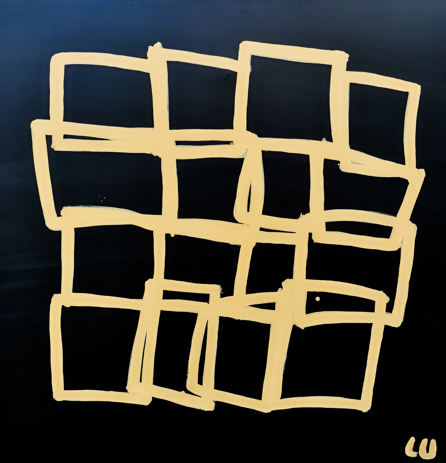 Nocturne fragmenté Luc Villard Original painting for sale
