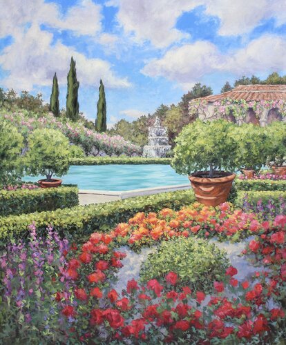 Bellisimo Giardino by Kristen Olson Stone, Painting for Sale on Select