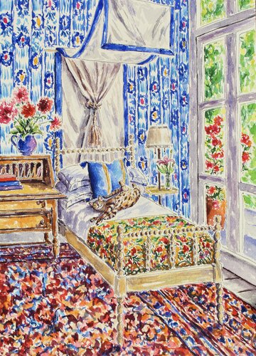 What's Blue Pussycat? by Kristen Olson Stone, Painting for Sale on Select