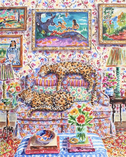 Deaf Leopard by Kristen Olson Stone, Painting for Sale on Select