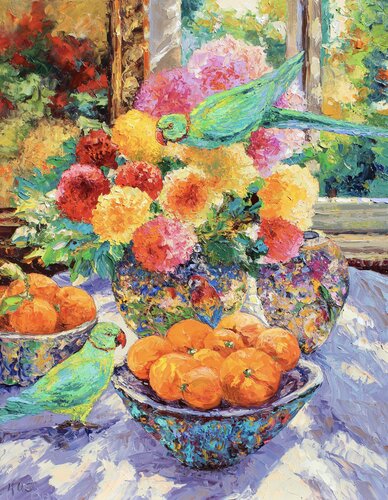 Cheeky Company by Kristen Olson Stone, Painting for Sale on Select