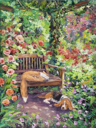 The Fox And The Hound von Kristen Olson Stone, Malerei kaufen auf Select