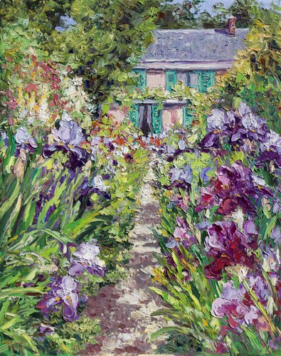 Monet's Home And Iris Garden von Kristen Olson Stone, Malerei kaufen auf Select