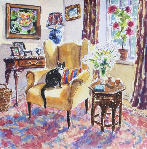Sitting Pretty by Kristen Olson Stone, Painting for Sale on Select