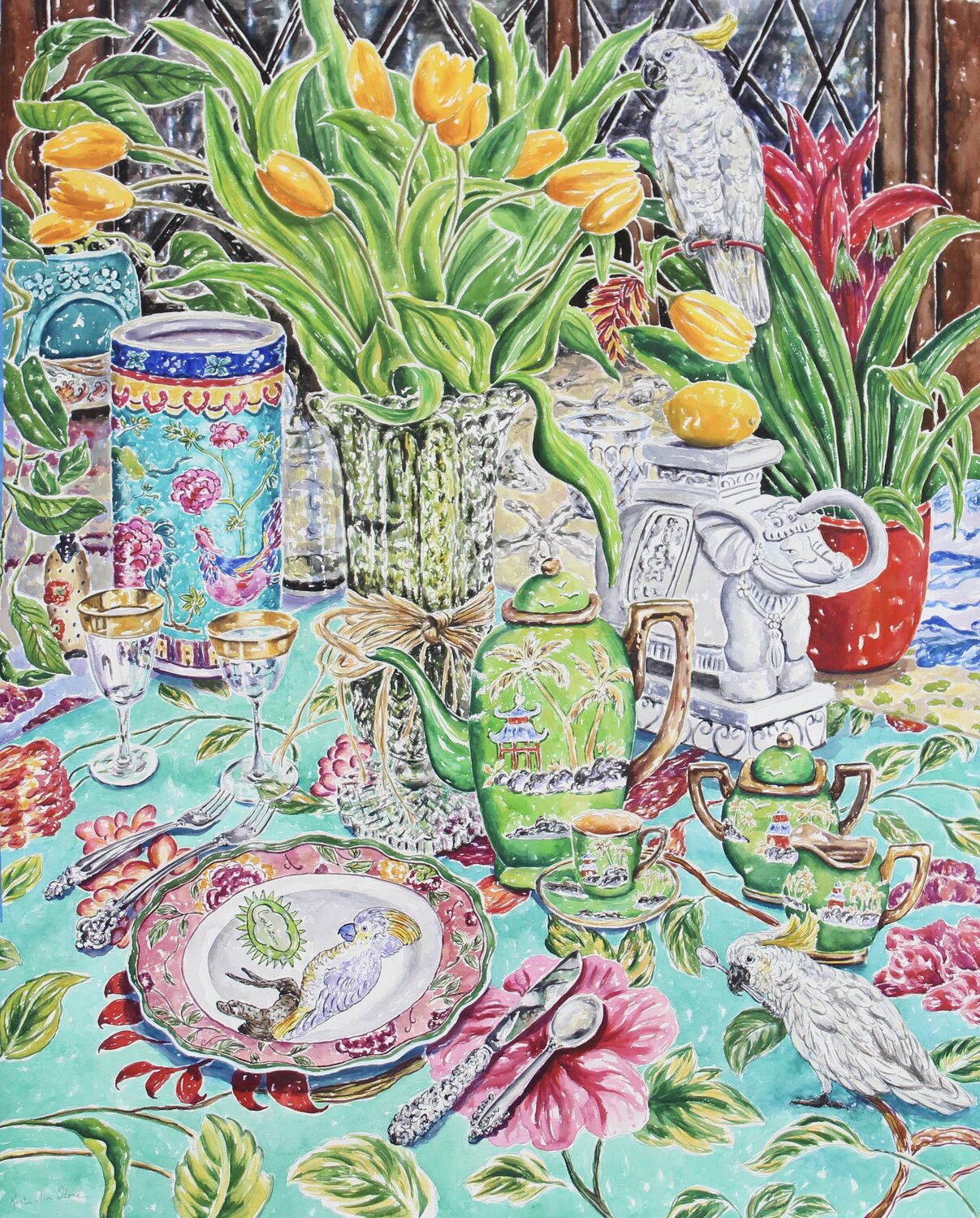 When Life Gives You Lemons Kristen Olson Stone Original painting for sale