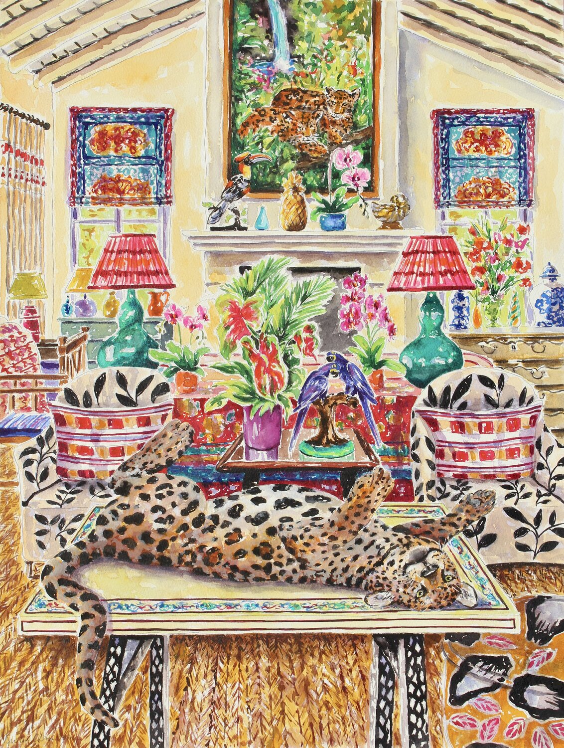 The Cat's In The Cradle Kristen Olson Stone Original painting for sale