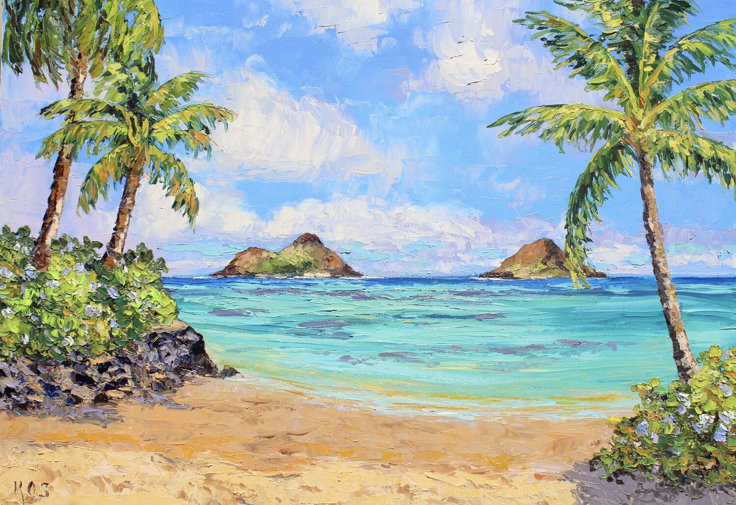 Islands In The Wind Kristen Olson Stone Original painting for sale