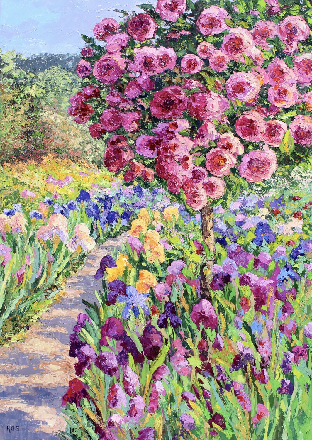 Summer Blooms Kristen Olson Stone Original painting for sale