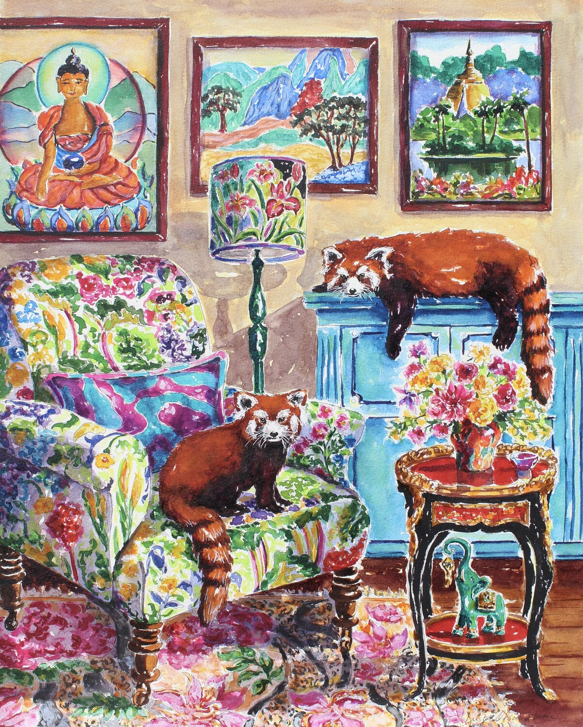 Good Luck Room Kristen Olson Stone Original painting for sale