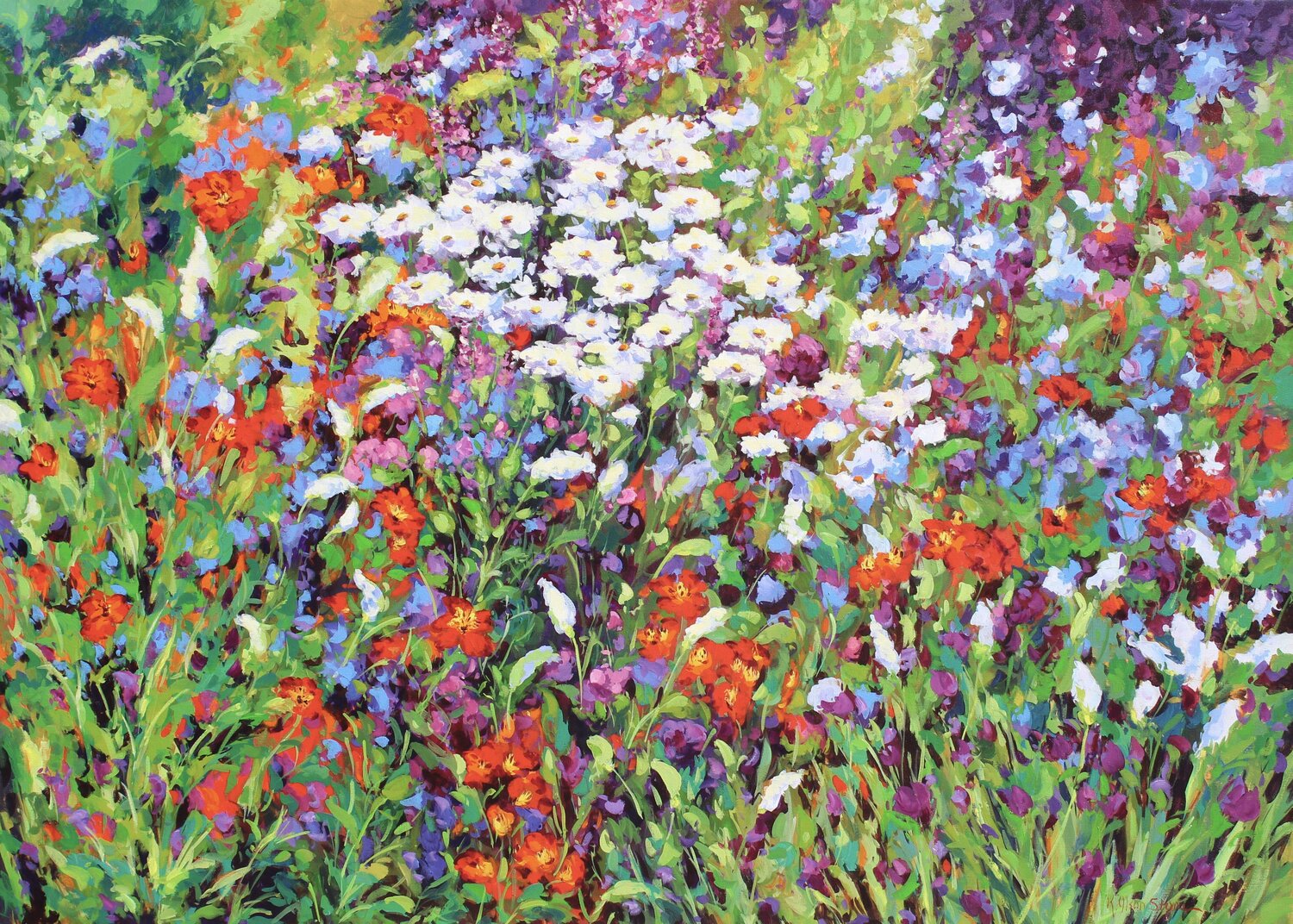 Beneath The Summer Sky Kristen Olson Stone Original painting for sale