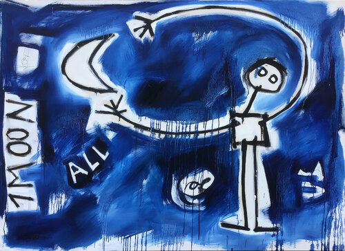 MOONCATCHER by Hari Beierl, Painting for Sale on Select