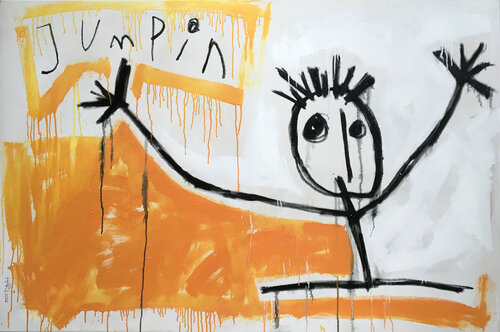 JUMPIN by Hari Beierl, Painting for Sale on Select