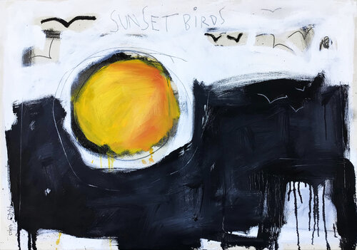 SUNSETBIRDS by Hari Beierl, Painting for Sale on Select