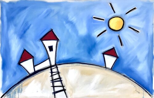 SUNSHINETOWN by Hari Beierl, Painting for Sale on Select