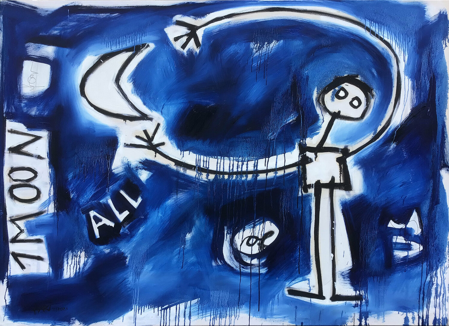 MOONCATCHER Hari Beierl Original painting for sale