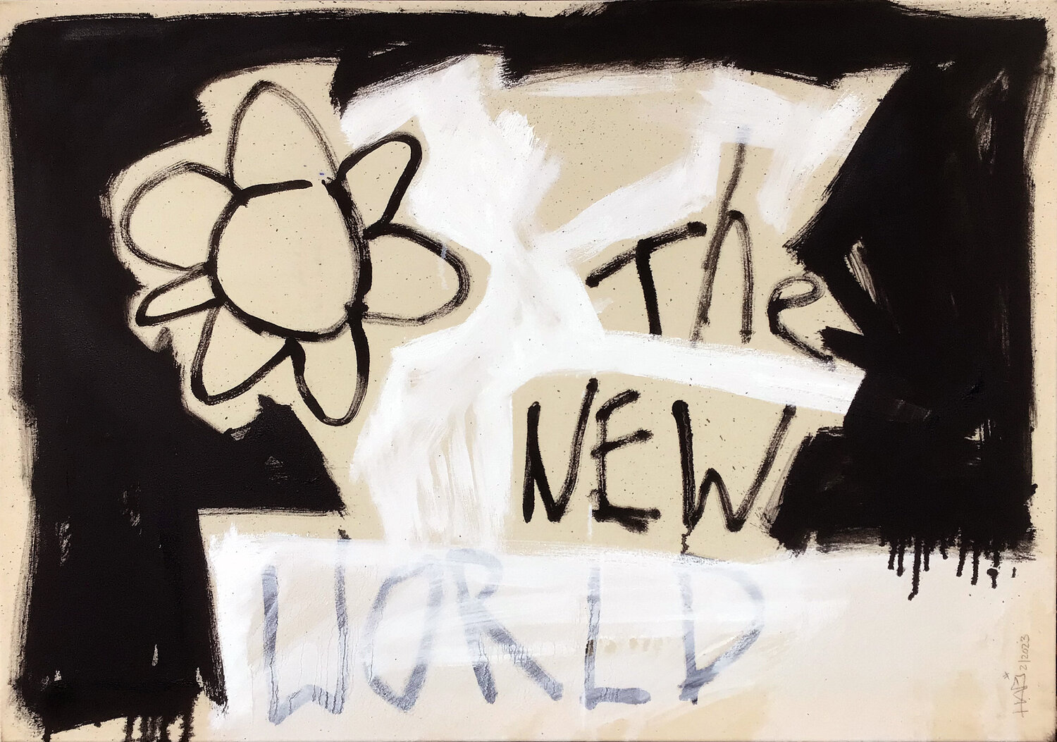 THE NEW WORLD Hari Beierl Original painting for sale